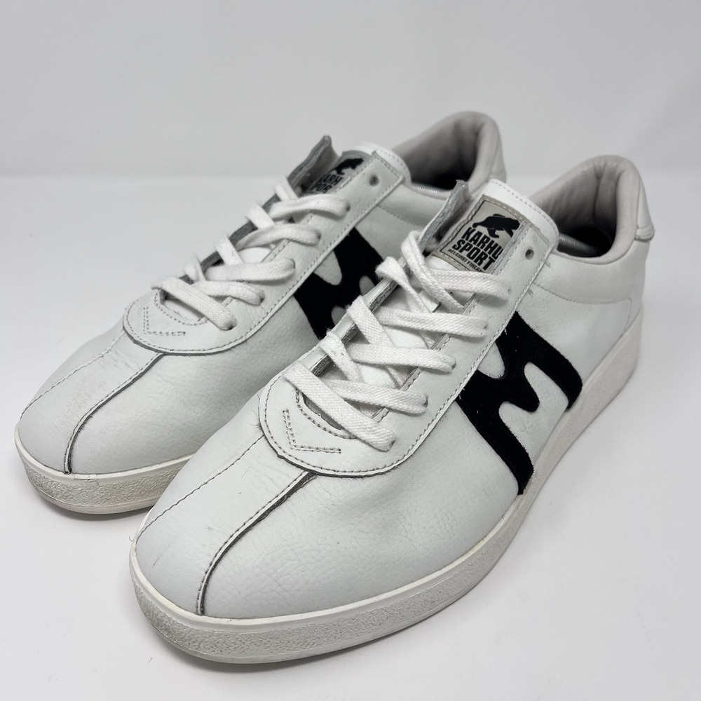 Karhu Trampas Shoes Mens‎ Size 12.5 US EU 47 UK 11.5 White Leather Suede F809005